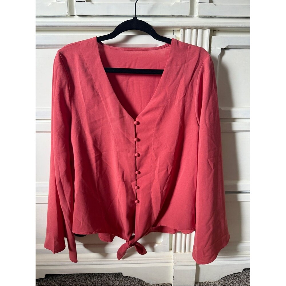 Unbranded Women's Pink and Red Blouse